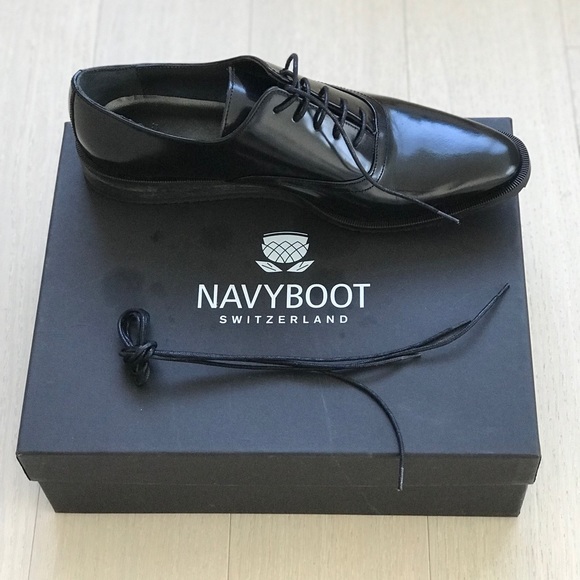 NavyBoot Switzerland Black Lace-Ups - Picture 2 of 4